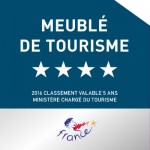 Plaque Meublés de tourisme ****